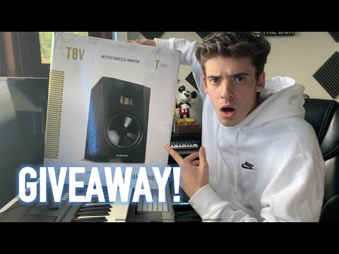 NEW ADAM AUDIO T8V! GIVEAWAY, UNBOXING AND REVIEW! | THE BEST STUDIO MONITORS!