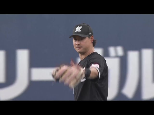 【7回裏】回り込んでキャッチ!! マリーンズ・藤岡裕大 ファインプレーで先発を盛り立てる!!  2024年8月4日 オリックス・バファローズ 対 千葉ロッテマリーンズ