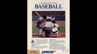 Amiga Floppy Disk Loader Gamestar Championship Baseball 1987