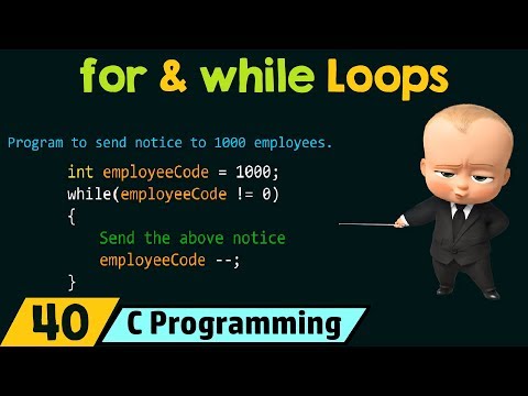 for and while Loops