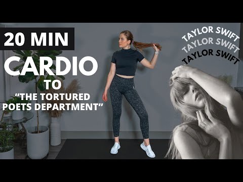 Taylor Swift Workout to THE TORTURED POETS DEPARTMENT | Beginner Cardio | Warm-Up + Cool Down