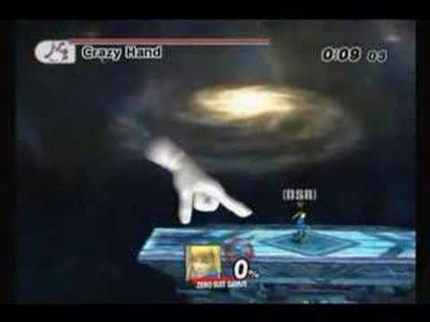 SSBB - Boss Battles Intense Crazy Hand No Damage (DSR)ZSS