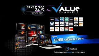 FreeCast Value Channels: 1-Yr Subscription