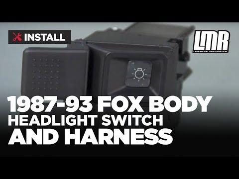 Fox Body Mustang Headlight Switch & Harness Install (87-93 GT, LX)