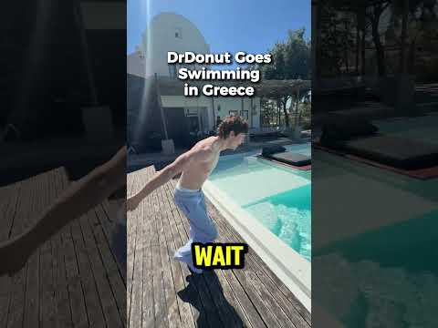 DrDonut Goes Swimming in Greece