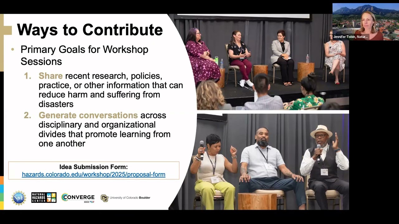 2025 Natural Hazards Workshop Q&A Session
