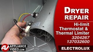 Electrolux Dryer Error Code 65 Inlet Thermal Limiter Repair and Diagnostic