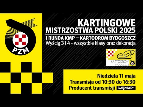 Kartingowe Mistrzostwa Polski - runda 1, wyścig 3 i 4 Bydgoszcz  11 maj 2025