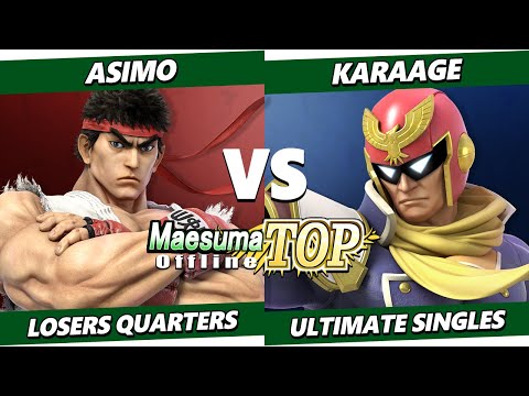 MaesumaTOP #11 Top 8 - Asimo (Ryu) Vs. Karaage (Captain Falcon) SSBU Ultimate Tournament