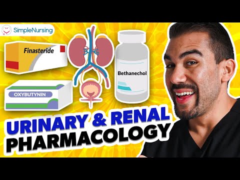 Pharmacology - BPH, Bladder control, Urinary meds for nursing RN PN NCLEX