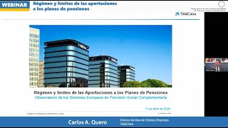 Régimen y Límites de las aportaciones a los planes de pensiones - Pt. 5 - Carlos Quero