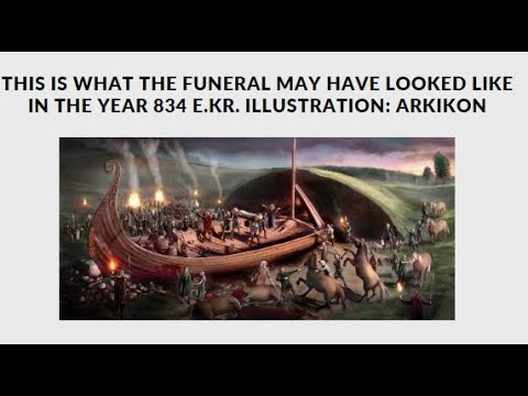 The Oseberg ship , the most spectacular ship grave from the Viking age, found in Norway.