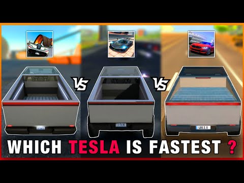 Tesla Cybertruck Top Speed Extreme Car Driving Simulator & Car Stunt Races : Mega Ramp & DDS 2020