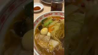 【大阪王将　食事】　#asmr  #ラーメン