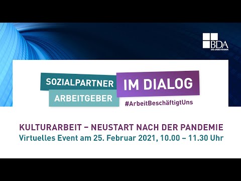 Kulturarbeit – Neustart nach der Pandemie