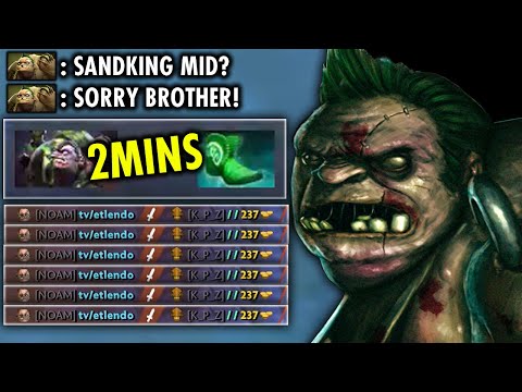 2MINS BOOT PUDGE MID!! WTF 100% PRO HOOKS ETLENDO PUDGE will Surprise You | Genius Pudge