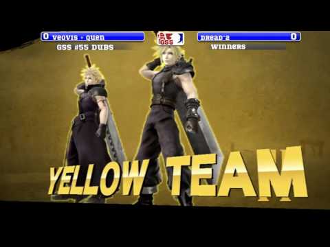 GSS 55 Dubs- Veovis + Quen vs Refried Jeans + Dreadfighter - SSB4 WF - Smash 4-Smash for Wii U