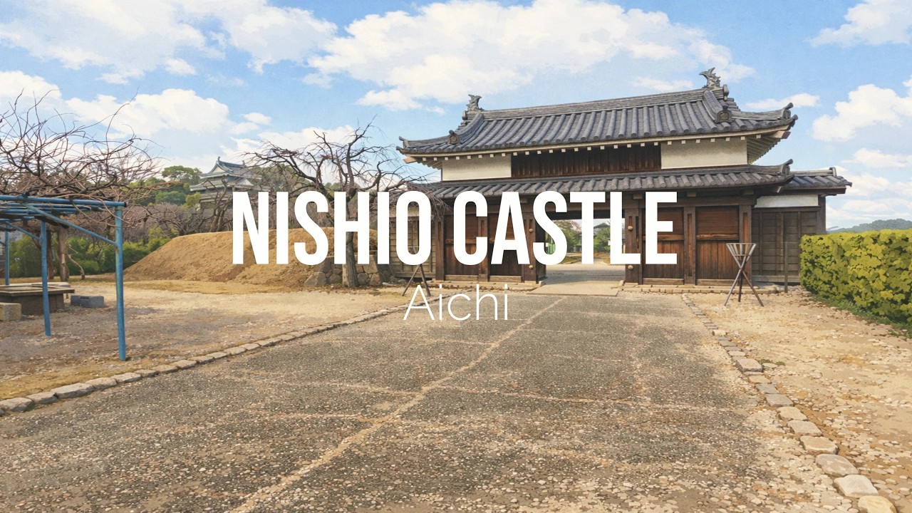 Immersive street-level walking tour through Nishio Castle, Japan, showcasing authentic urban landscapes, local architecture, and the vibrant atmosphere of the city's neighborhoods