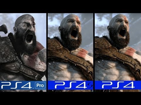 God of War 4 | PS4 Pro VS PS4 Slim VS PS4 | Graphics Comparison
