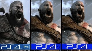 God of War 4 | PS4 Pro VS PS4 Slim VS PS4 | Graphics Comparison