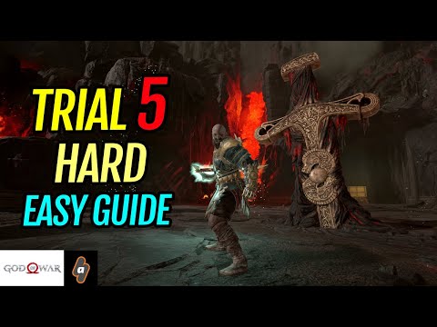 EASY Step by Step Guide Trial 5: Normal + Hard - Muspelheim Trials Walkthrough | God of War