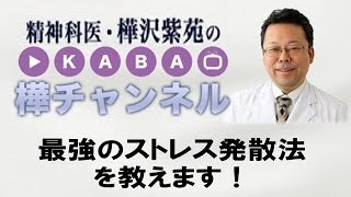 ストレス発散最強法はコレ！【精神科医・樺沢紫苑】