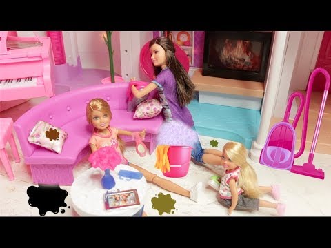 Barbie Sisters Cleaning Routine