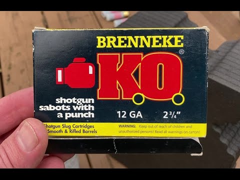 Brenneke KO 12g slug water jug test