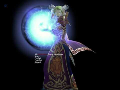 Universe of Warcraft Draenei Mage Female Planning Version 1