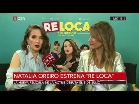 Natalia Oreiro - Interview for C5N about Re Loca movie - 27.6.2018