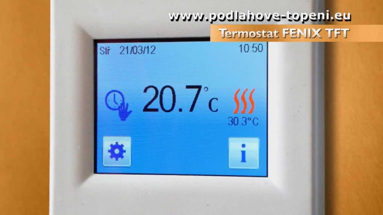 Představení - programovatelný termostat TFT