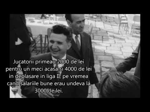 Ceausescu si echipa lui de football FC Scornicesti