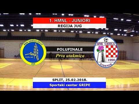 1. HMNL JUNIORI Jug: GENIUS - CRNICA, 25.02.2018.