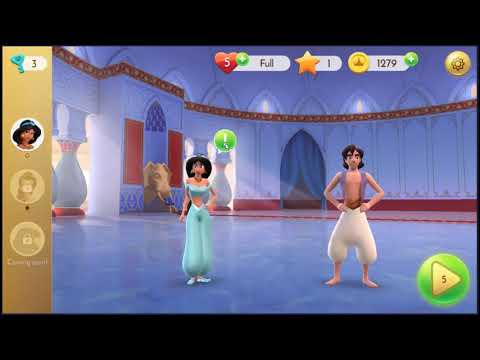 Disney Princess Majestic Quest Level 4 - NO BOOSTERS + FULL STORY 👸 | SKILLGAMING ✔️