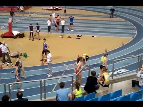 Justien Grillet, PK indoor Gent 9 januari 2011, 1ste in 24'93"