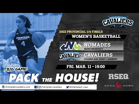 RSEQ D1 Women's Basketball: QF: Montmorency @ Ch.-St-Lambert [March 11, 2022]