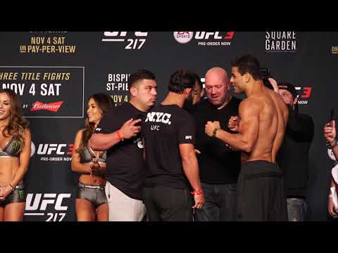 UFC 217 ceremonial weigh-in