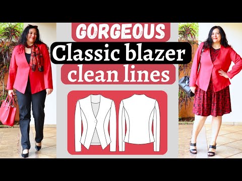 LOVELY blazer with CLEAN lines. Princess seams galore. Dorothy jacket (Style Arc).