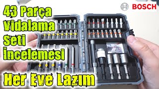 Bosch Professional 43 Parça Vidalama Ucu Seti || Bosch B0097DYZHK