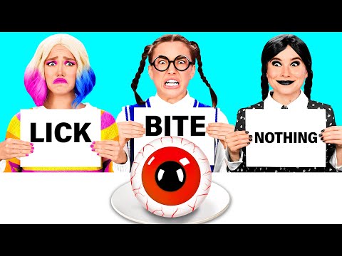Bite, Lick or Nothing Challenge | Smart Gadgets vs Hacks by BaRaDa Challenge
