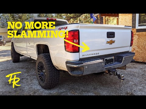 HOW TO install a TAILGATE Shock - no more SLAMMING OPEN