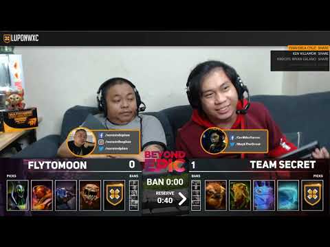 FlyToMoon vs Team Secret Game 2 (BO3) | Beyond Epic EU/CIS Playoffs