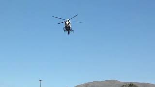 preview picture of video 'Mercy Air 6 landing in Alpine to transport a major injury crash victim'