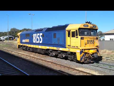 8155 light engine move at Parkes NSW. 29th Apr 2019