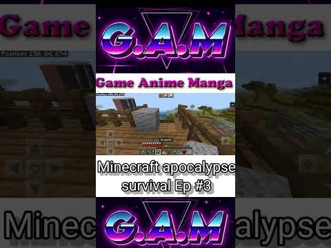 G.A.M - Minecraft apocalypse survival Ep #3 | #minecraft #minecraftmemes #minecraftfarm #minecraftpe