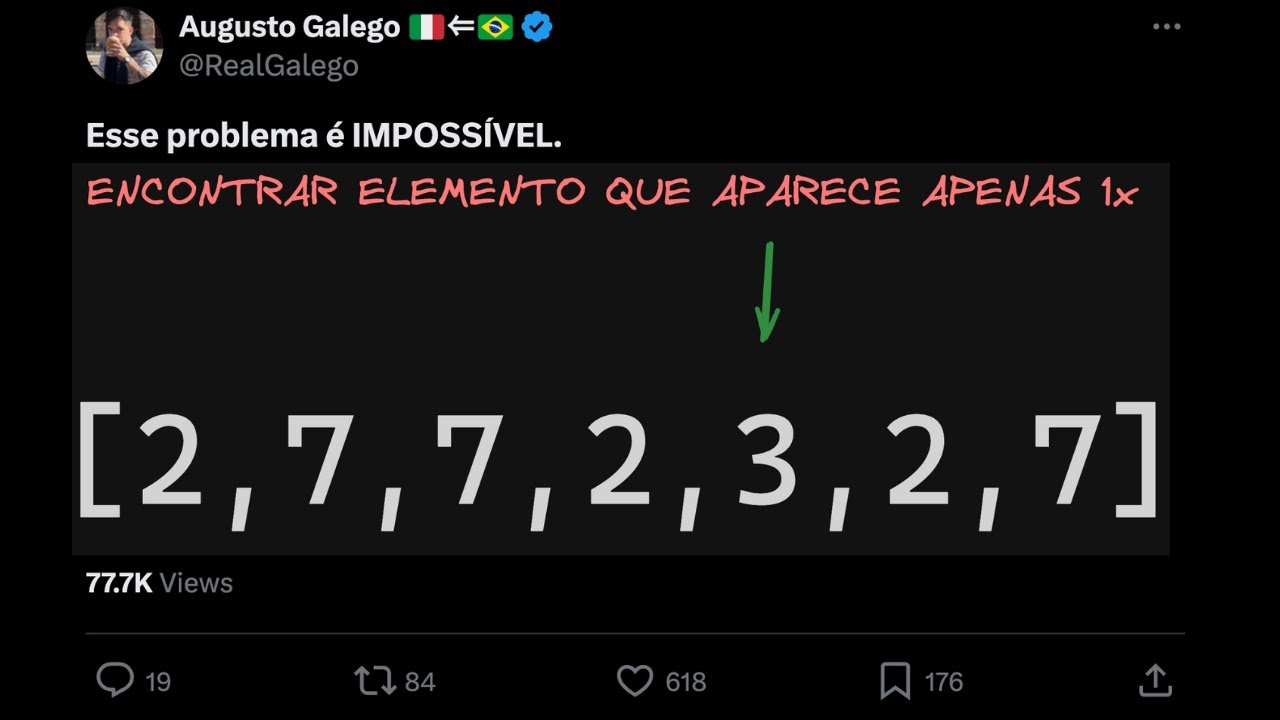 O problema que só 1% dos devs consegue resolver