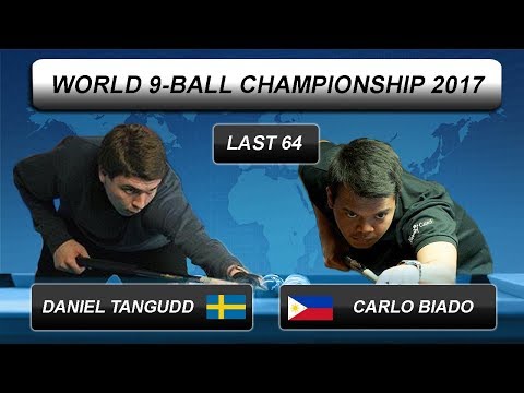 Daniel Tangudd - Carlo Biado | World 9-BALL Championship 2017 | Last 64