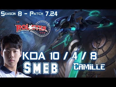 KT Smeb CAMILLE vs JAYCE Top - Patch 7.24 KR Ranked