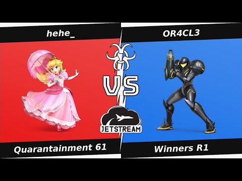 Quarantainment 61 Winners R1 - hehe_ (Peach) Vs OR4CL3 (Samus) - SSBU
