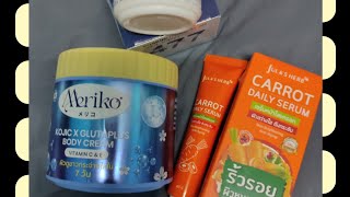 รีวิว ครีมMeriko,477Soskin lab ,เซรั่มหน้าใสจุฬาเฮิร์บจากแอพTiktok|Smile Morely